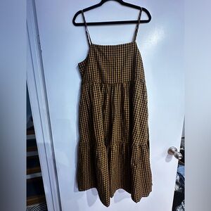 BRIXTON GINGHAM TIER DRESS